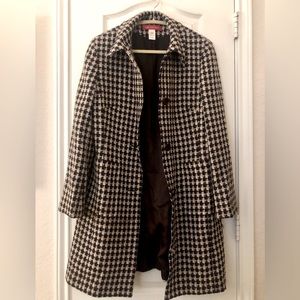 Anne Klein | Brown Tweed Pea Coat